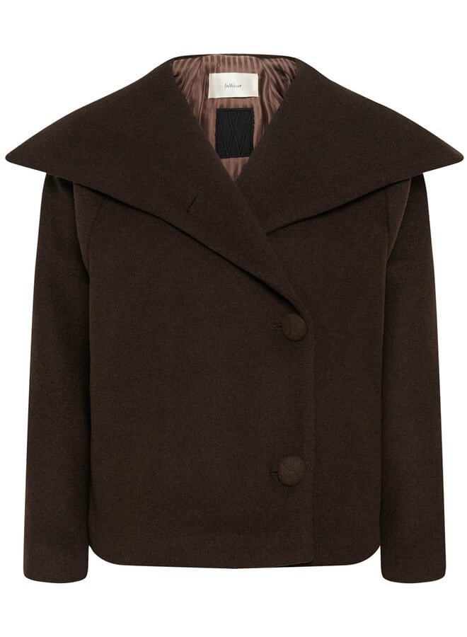 Manteau InWear Perry Short  brun chocolat mélange