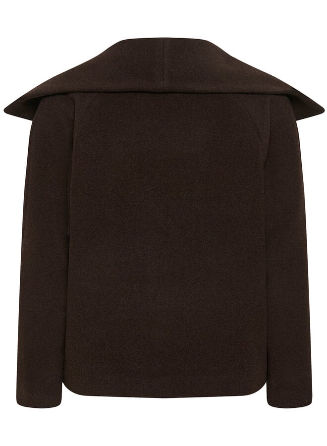 Manteau InWear Perry Short  brun chocolat mélange
