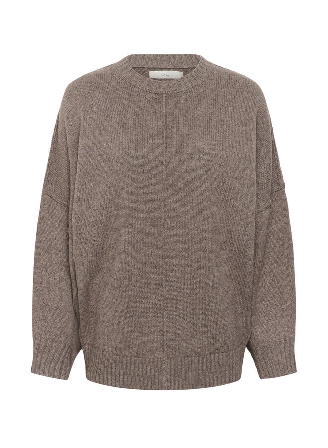 Tricot InWear Noomi Kaxy à col rond gris cendre mélange