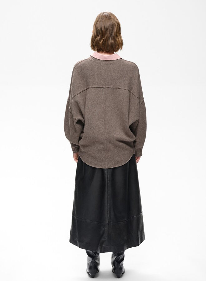 Tricot InWear Noomi Kaxy à col rond gris cendre mélange