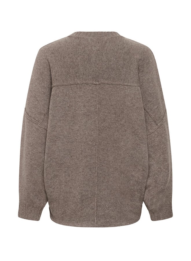 Tricot InWear Noomi Kaxy à col rond gris cendre mélange