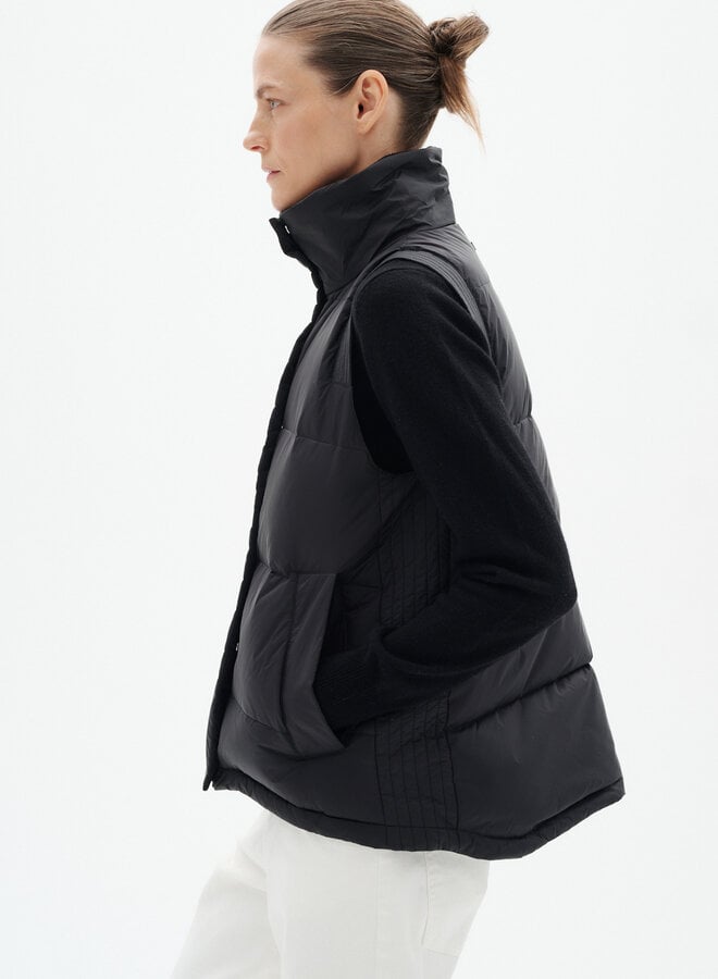 Veste InWear Halifax sans manches matelassée noire