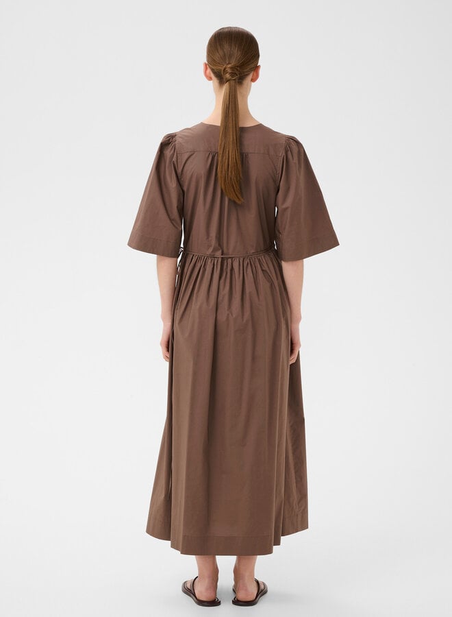 Robe longue InWear Haze cache-coeur brun nougat