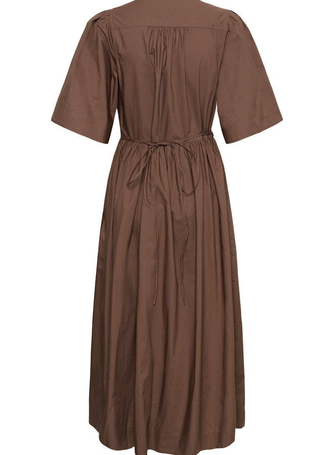 Robe longue InWear Haze cache-coeur brun nougat