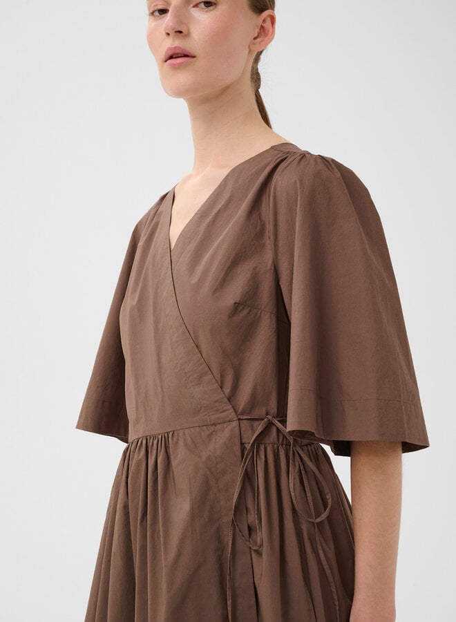 Robe longue InWear Haze cache-coeur brun nougat