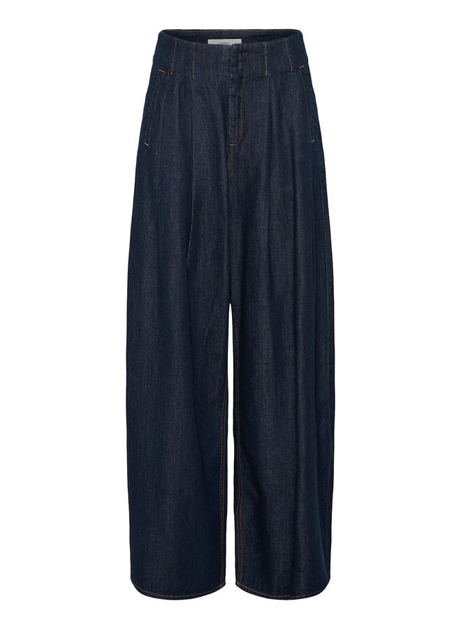 Jeans InWear Hiro à plis bleu foncé