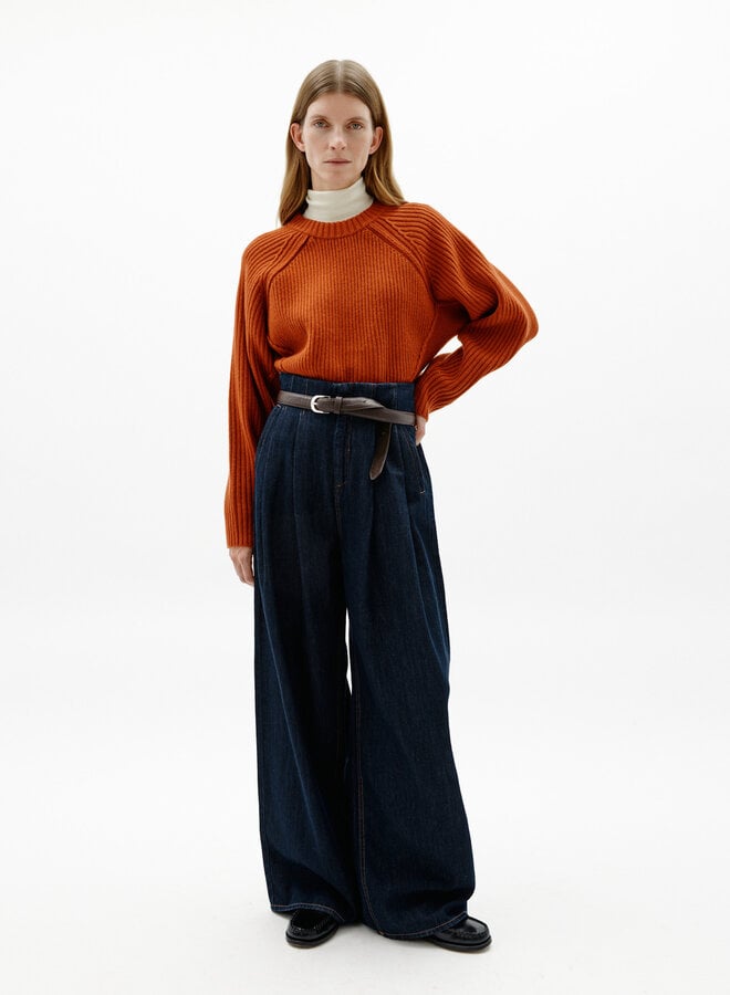 Jeans InWear Hiro à plis bleu foncé