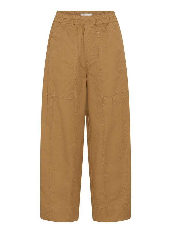 Pantalon InWear Haiko à taille élastique ample tabac