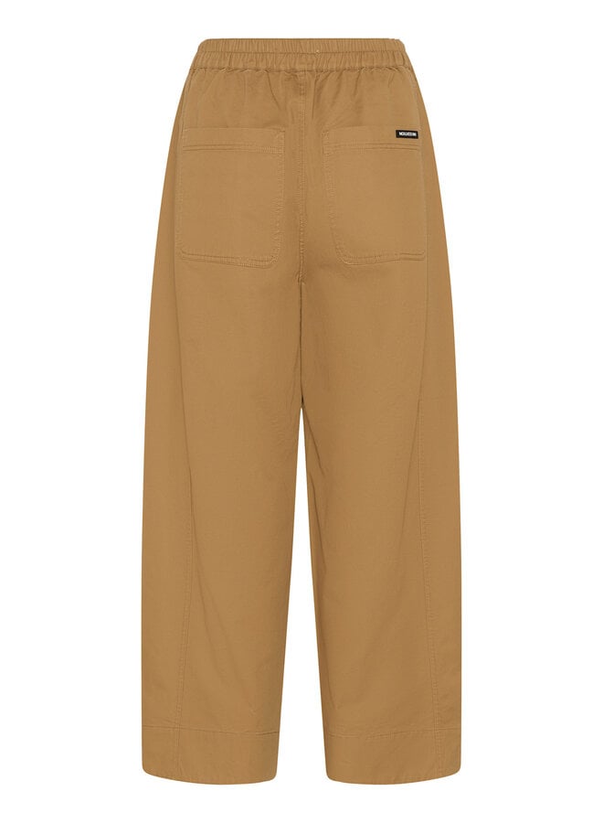 Pantalon InWear Haiko à taille élastique ample tabac