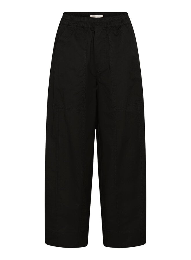 Pantalon InWear Haiko à taille élastique ample noir