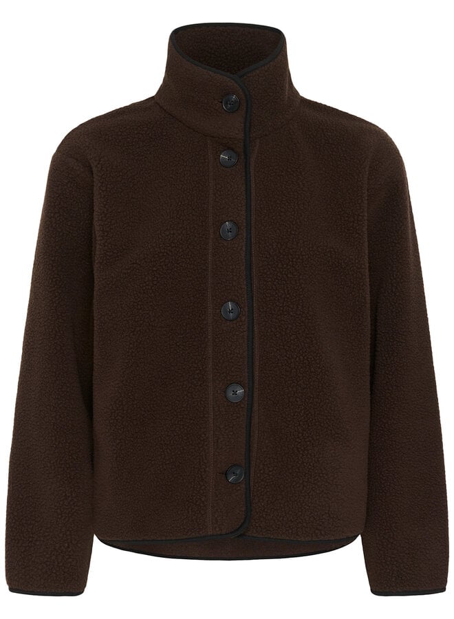Jacket InWear Abbina teddy brun chocolat & noir
