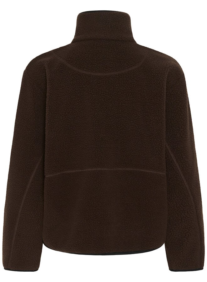Jacket InWear Abbina teddy brun chocolat & noir