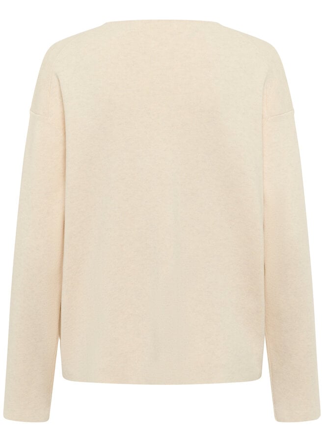 Tricot InWear Tilda à col V en coton écru