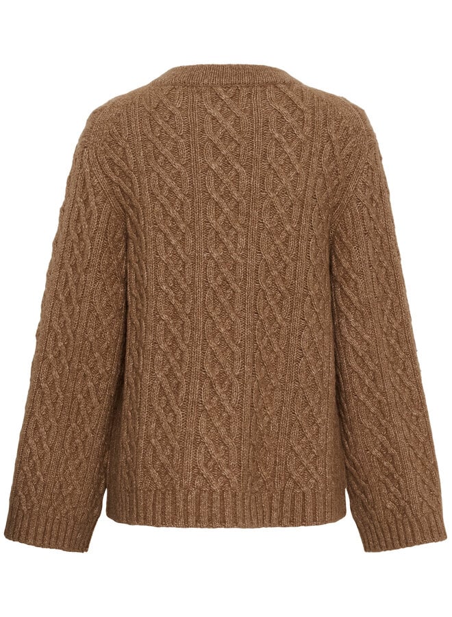 Tricot InWear Taie câblé surdimensionnée tabac mélange