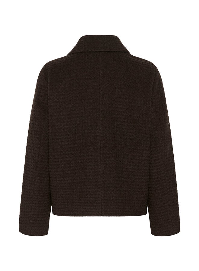 Jacket InWear Hendrix texturé brun chocolat