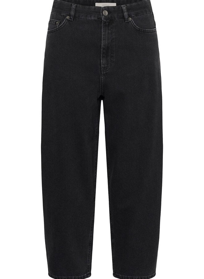 Jeans InWear Harfina Barrel noir délavé