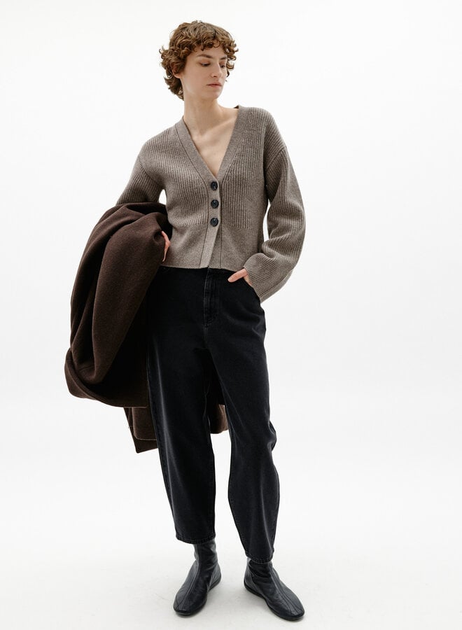 Jeans InWear Harfina Barrel noir délavé