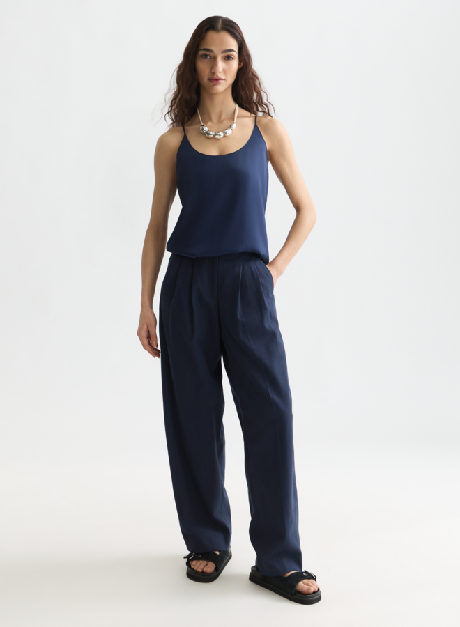Camisole Scotch & Soda à bretelles spaghettis bleu indigo