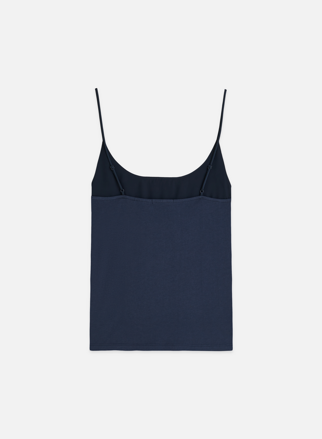 Camisole Scotch & Soda à bretelles spaghettis bleu indigo