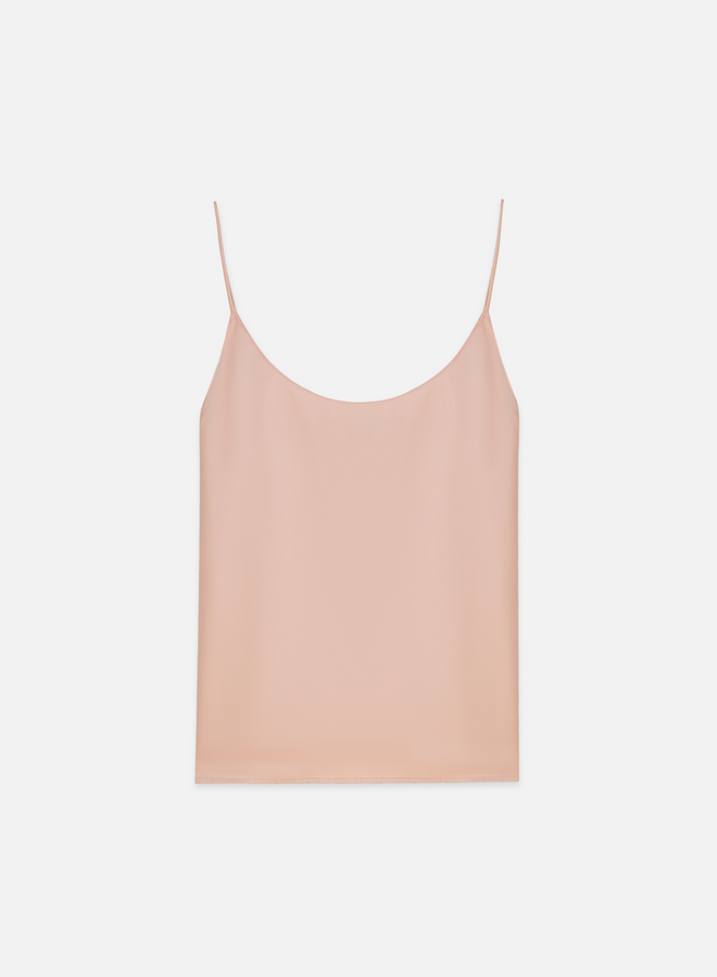 Camisole Scotch & Soda à bretelles spaghettis rose cendré