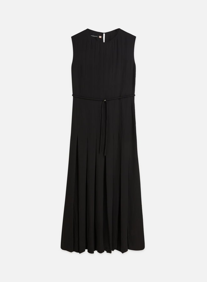 Robe longue Scotch & Soda sans manches & à plis noire