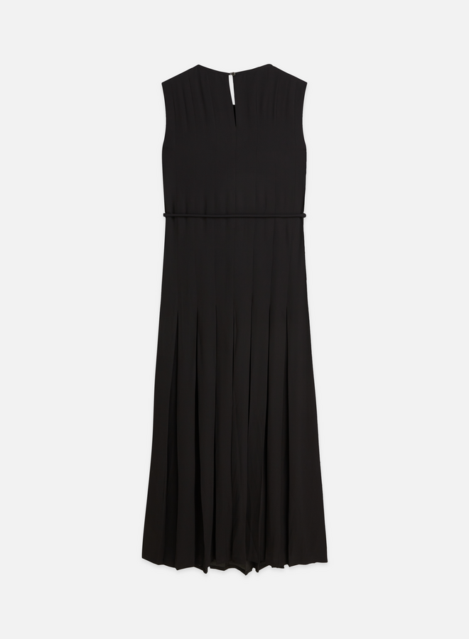 Robe longue Scotch & Soda sans manches & à plis noire