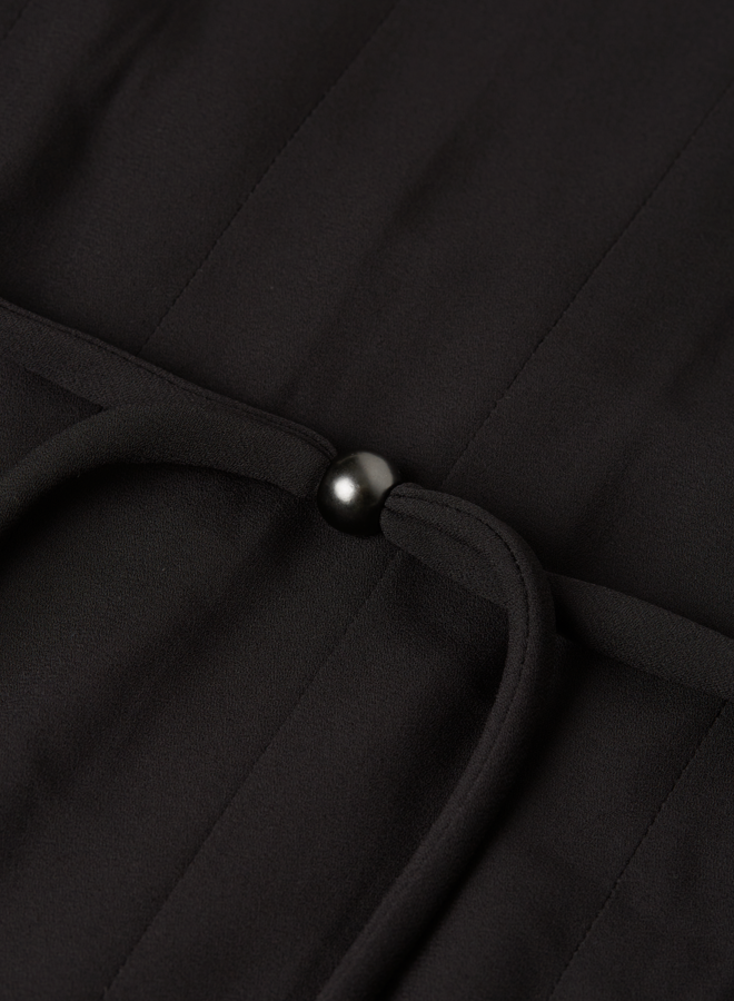 Robe longue Scotch & Soda sans manches & à plis noire