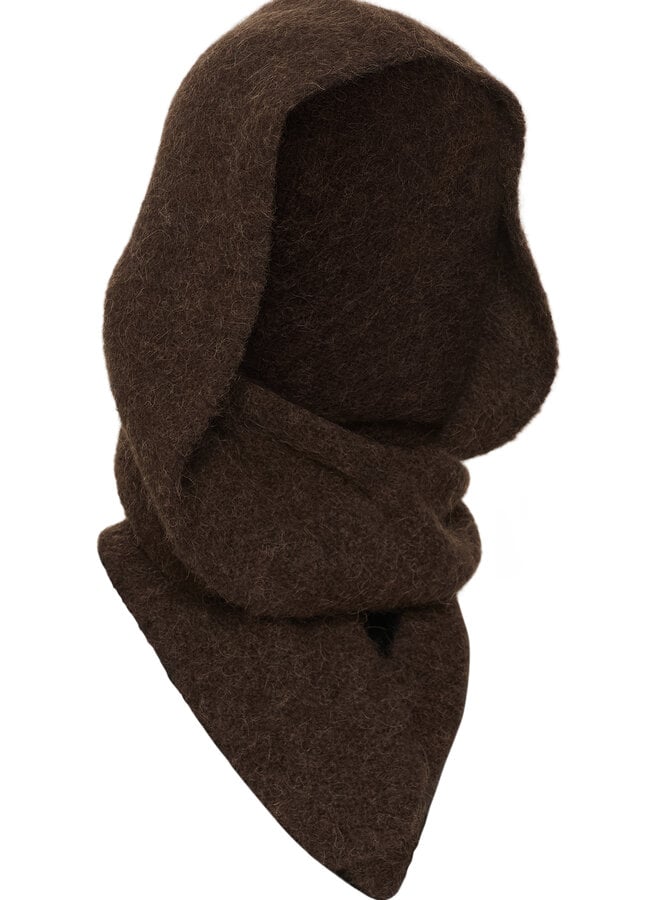 Foulard Part Two Charline triangle brun noisette mélange