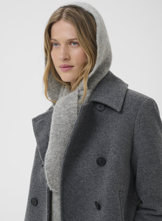 Foulard-capuche Part Two Charline gris mélange