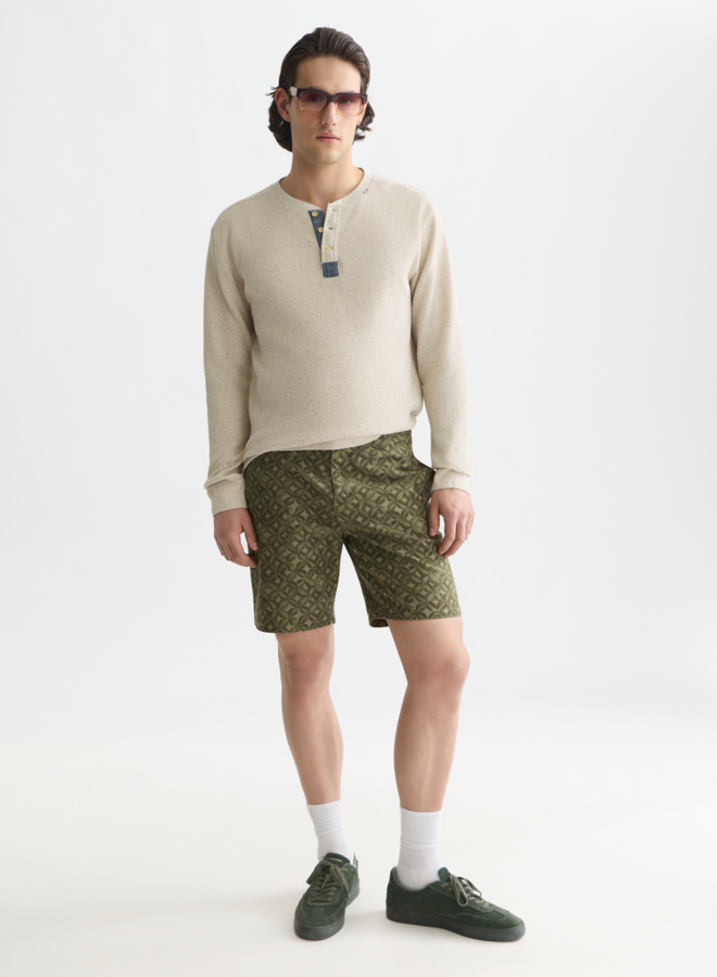 Chandail Scotch & Soda henley à manches longues gris pâle