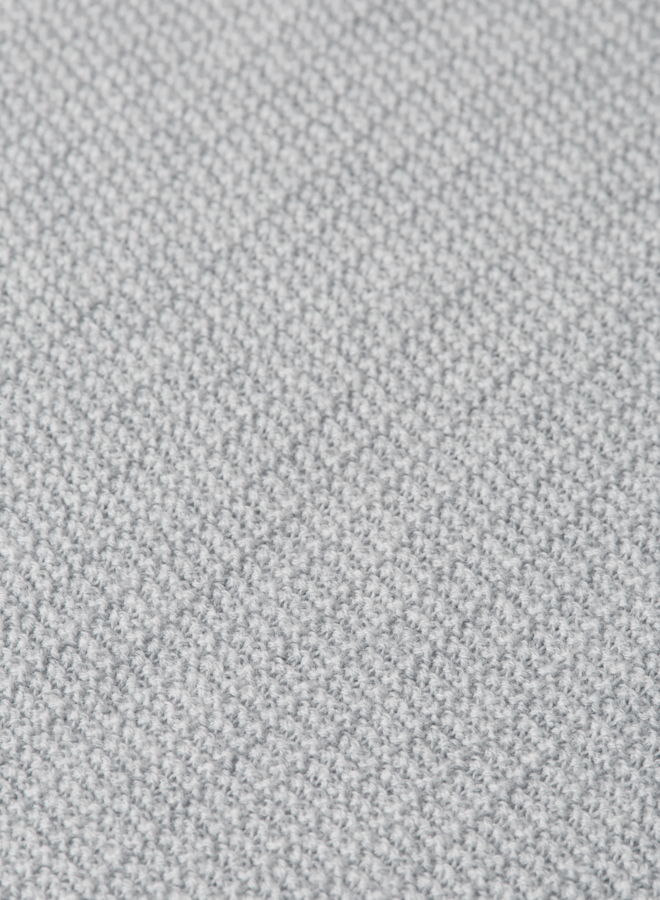 Polo Scotch & Soda en tricot gris pâle