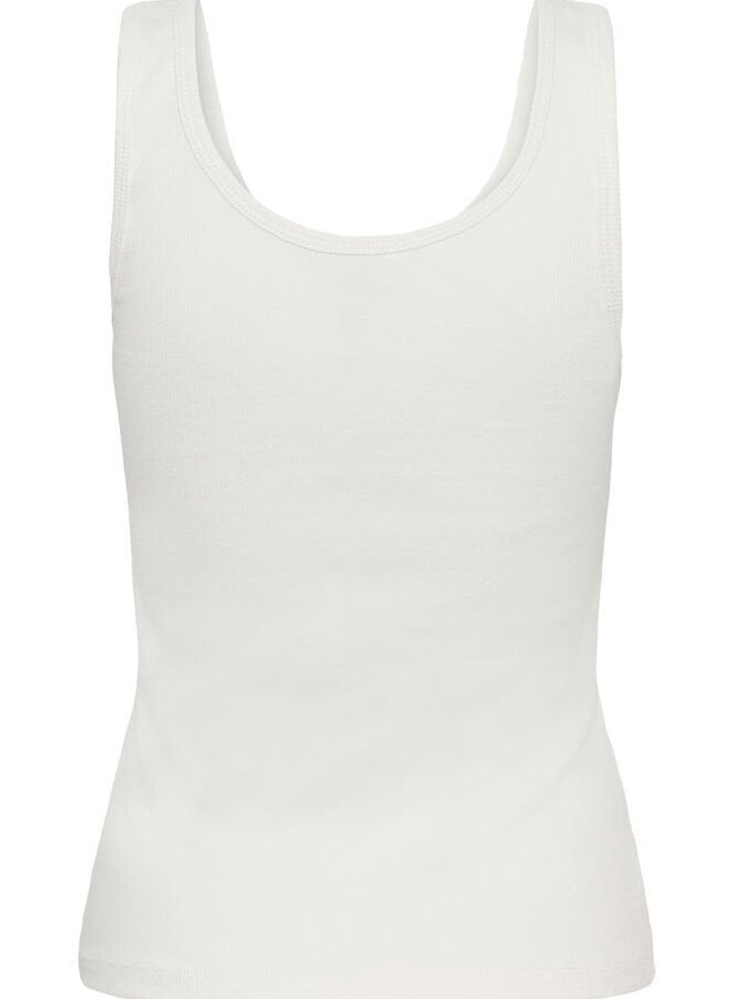 Camisole Part Two Roselyn côtelée blanche