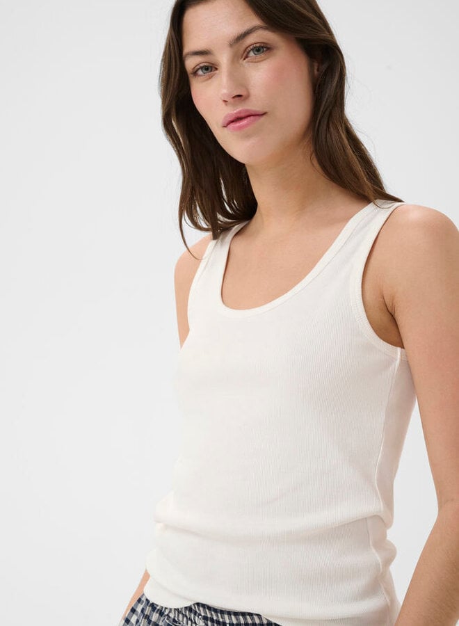 Camisole Part Two Roselyn côtelée blanche