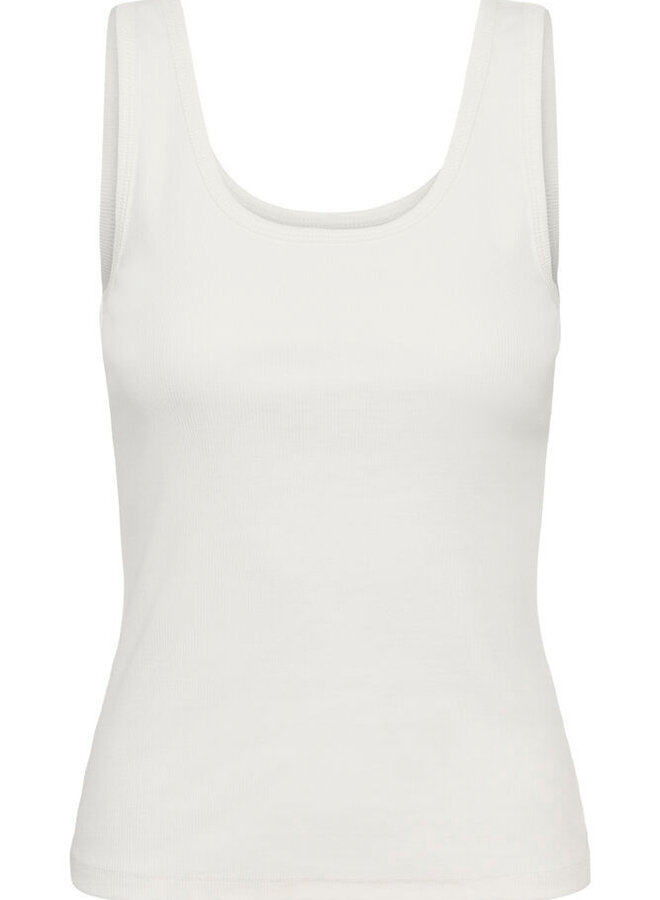 Camisole Part Two Roselyn côtelée blanche