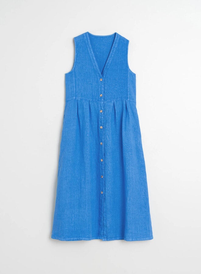 Robe Indi &Cold longue en lin bleu azul