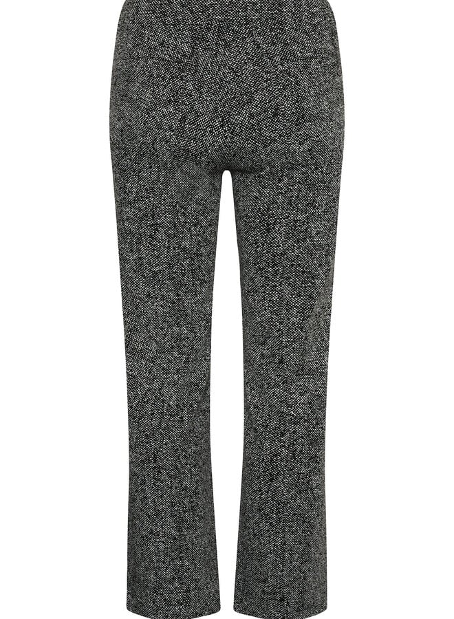 Pantalon Part Two Pontas en jersey effet tweed noir