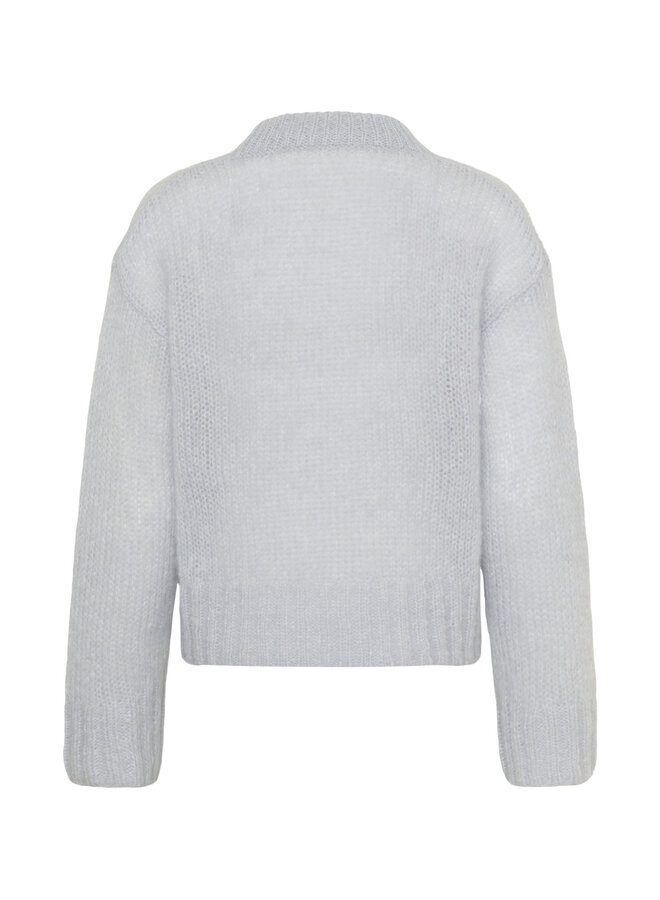 Tricot Part Two Sille en mohair bleu aube