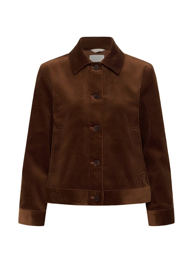 Jacket Part Two Constanze en corduroy marron