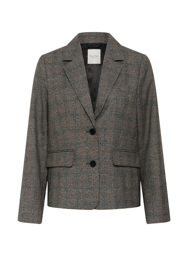 Veston Part Two Clarrissa Prince-de-Galles noir & brun