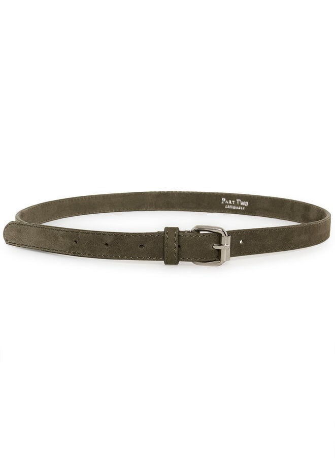 Ceinture Part Two Chi en suède vert khaki