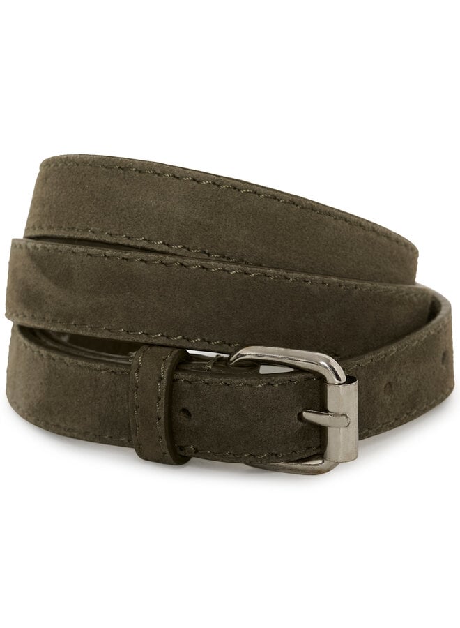 Ceinture Part Two Chi en suède vert khaki