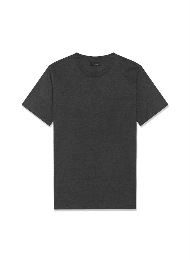 T-shirt Matinique Jermane à fines rayures gris fer & noirs