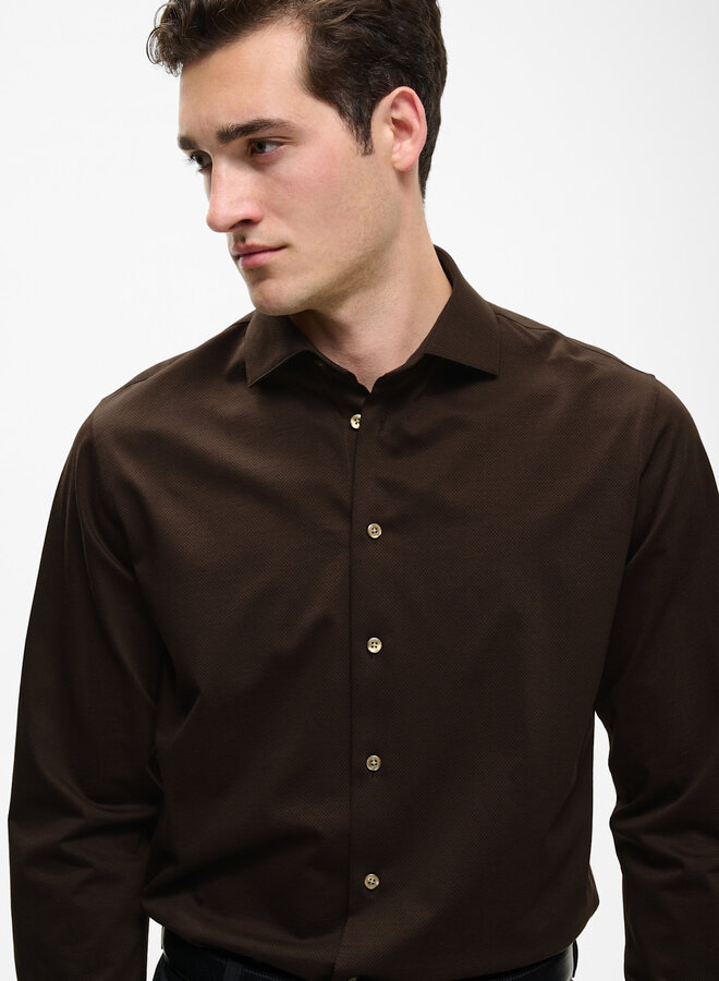 Chemise Matinique Marc brun café