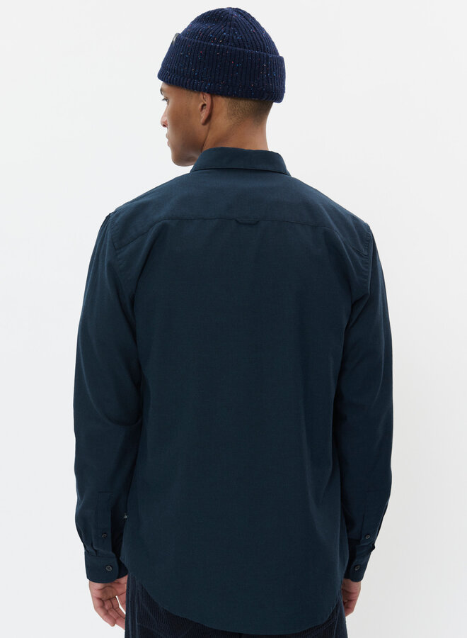 Chemise Matinique Trostol en flanelle mince bleu marine