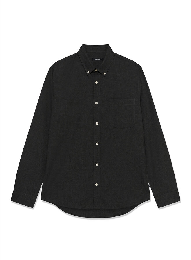 Chemise Matinique Trostol en flanelle mince gris charcoal