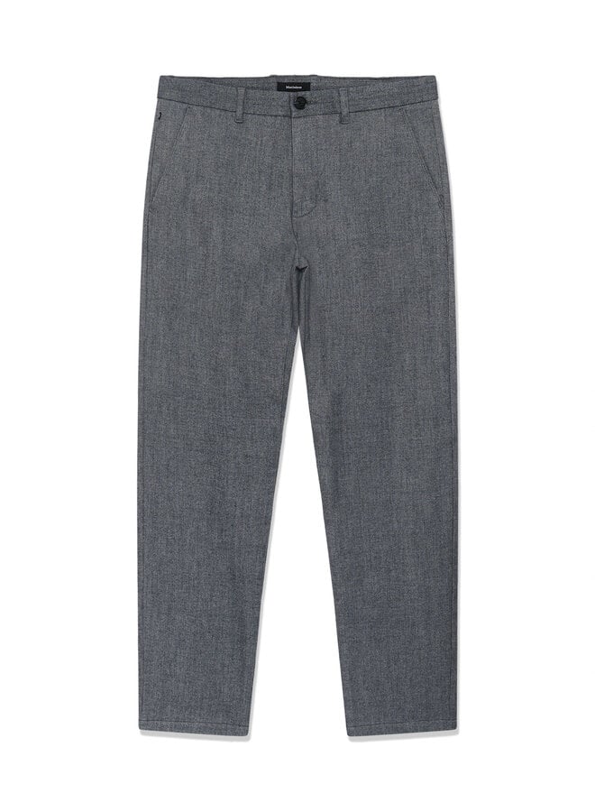 Pantalon Matinique Parker en coton brossé bleu marine chiné