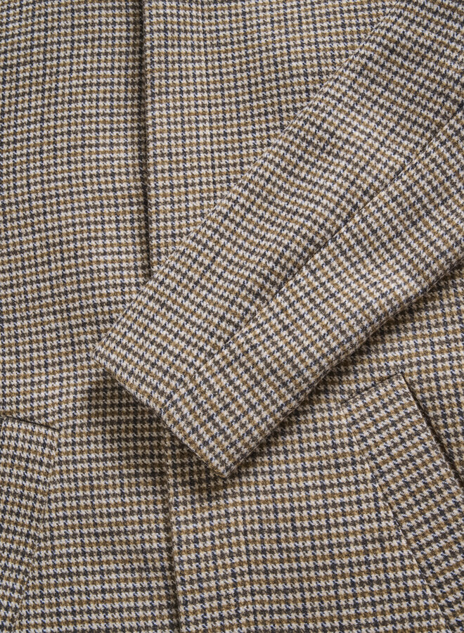 Manteau Matinique Harvey pied-de-poule brun sépia & brun café multi