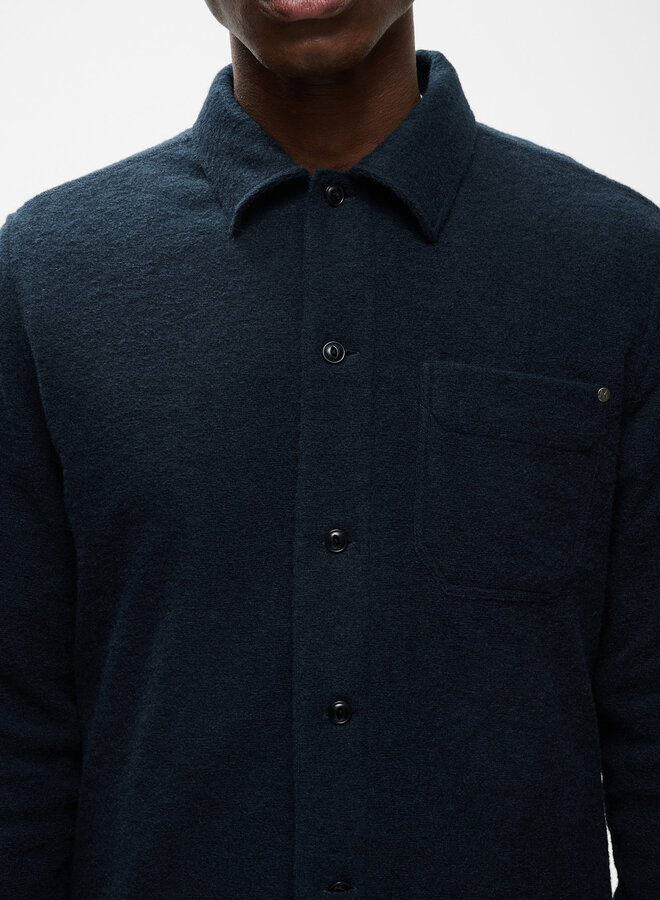 Surchemise Matinique Pelton Heritage bouclée bleu marine