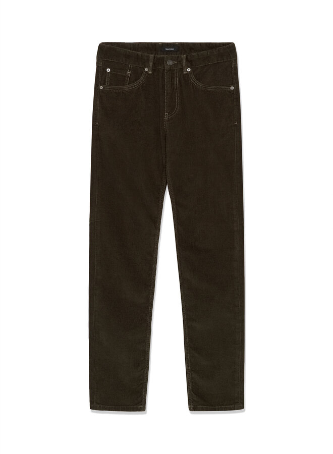 Pantalon Matinique Pete en corduroy brun café