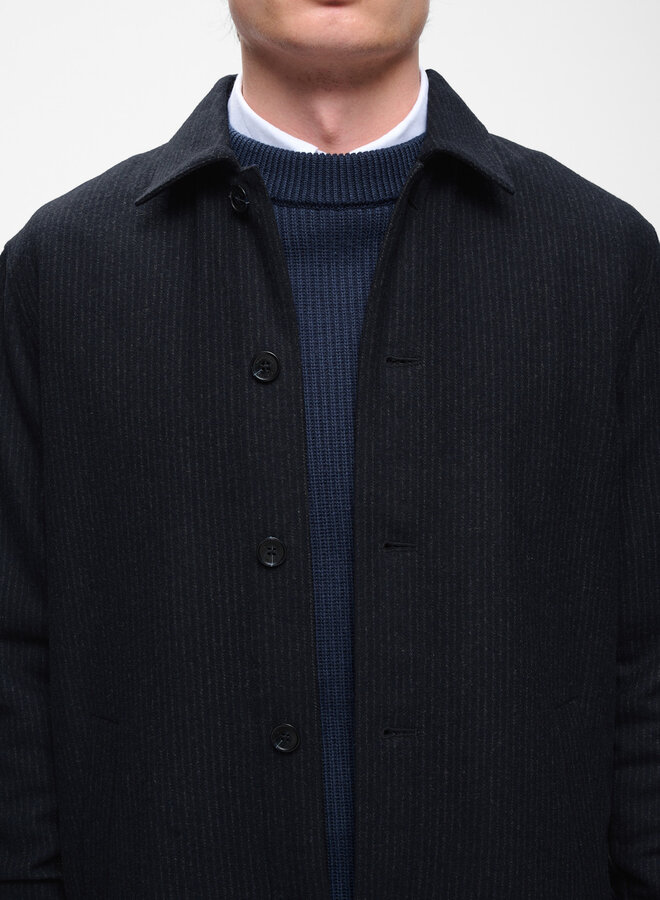 Surchemise Matinique Orignal bleu marine rayée